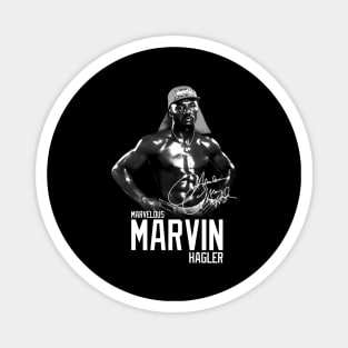 Marvelous Marvin Hagler Boxing Legend Signature Vintage Retro 80s 90s Bootleg Rap Style Magnet